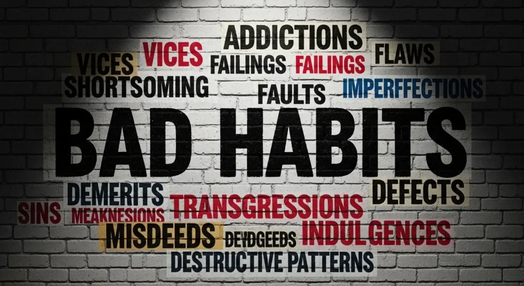 30 Synonyms of Bad Habits with Examples and Explanation 2026