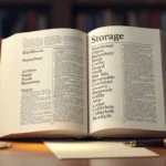 Synonyms of Storage