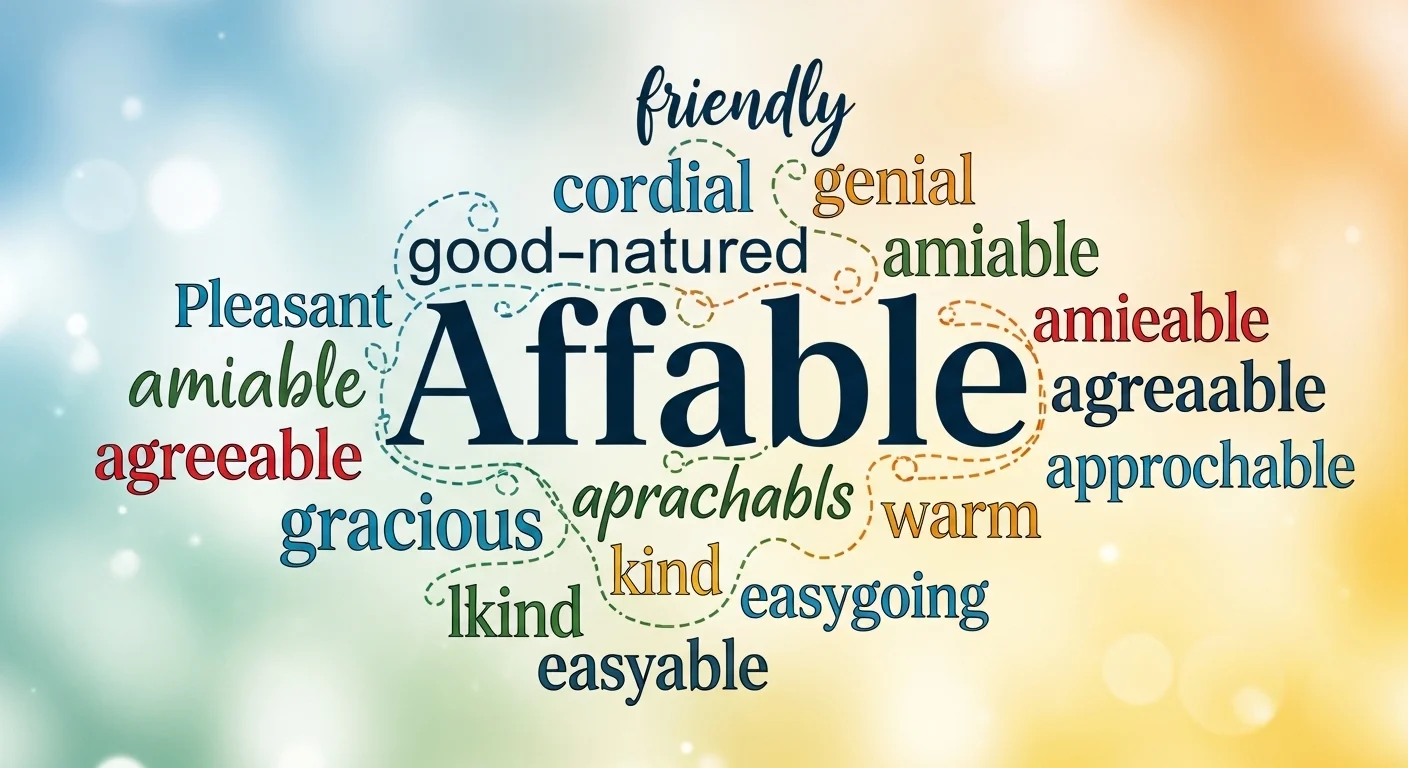 Synonyms of Affable