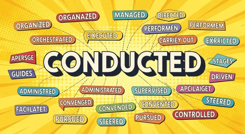 Synonyms of Conducted