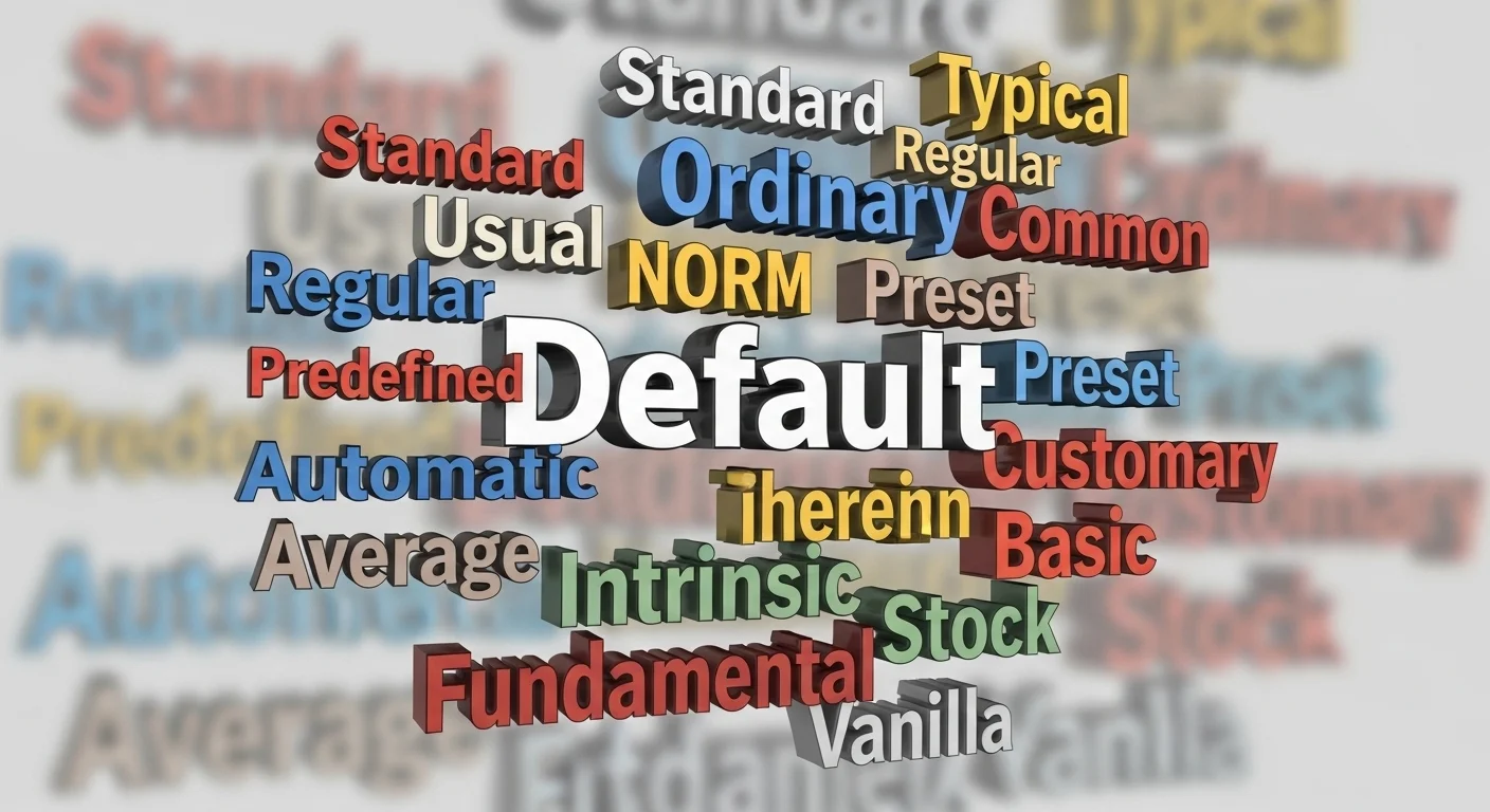 Synonyms of Default