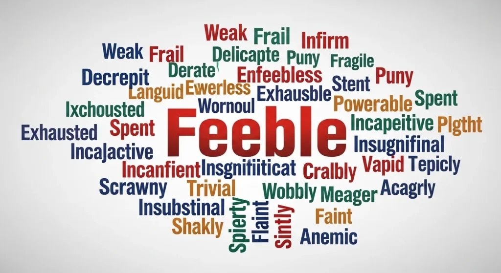 Synonyms of Feeble
