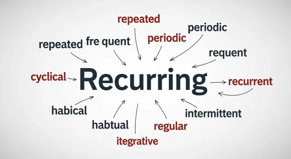 Synonyms of Recurring