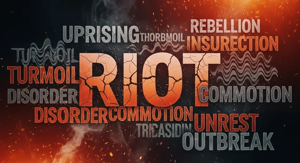 Synonyms of Riot