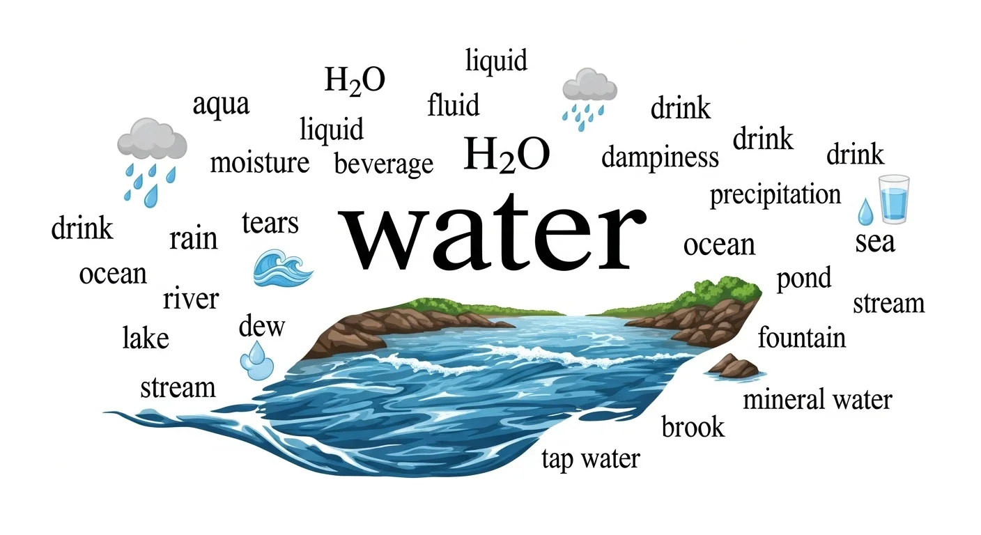Synonyms of Water