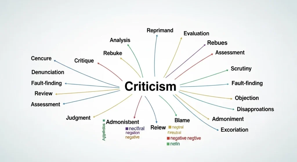 Synonyms of Criticism