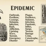 Synonyms of Epidemic