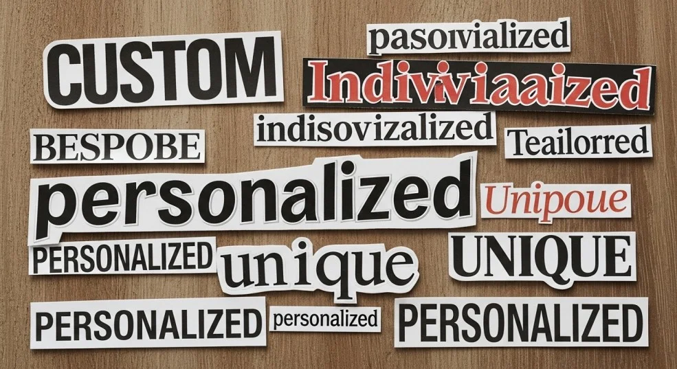 Synonyms of Personalized