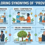 Synonyms of Provides