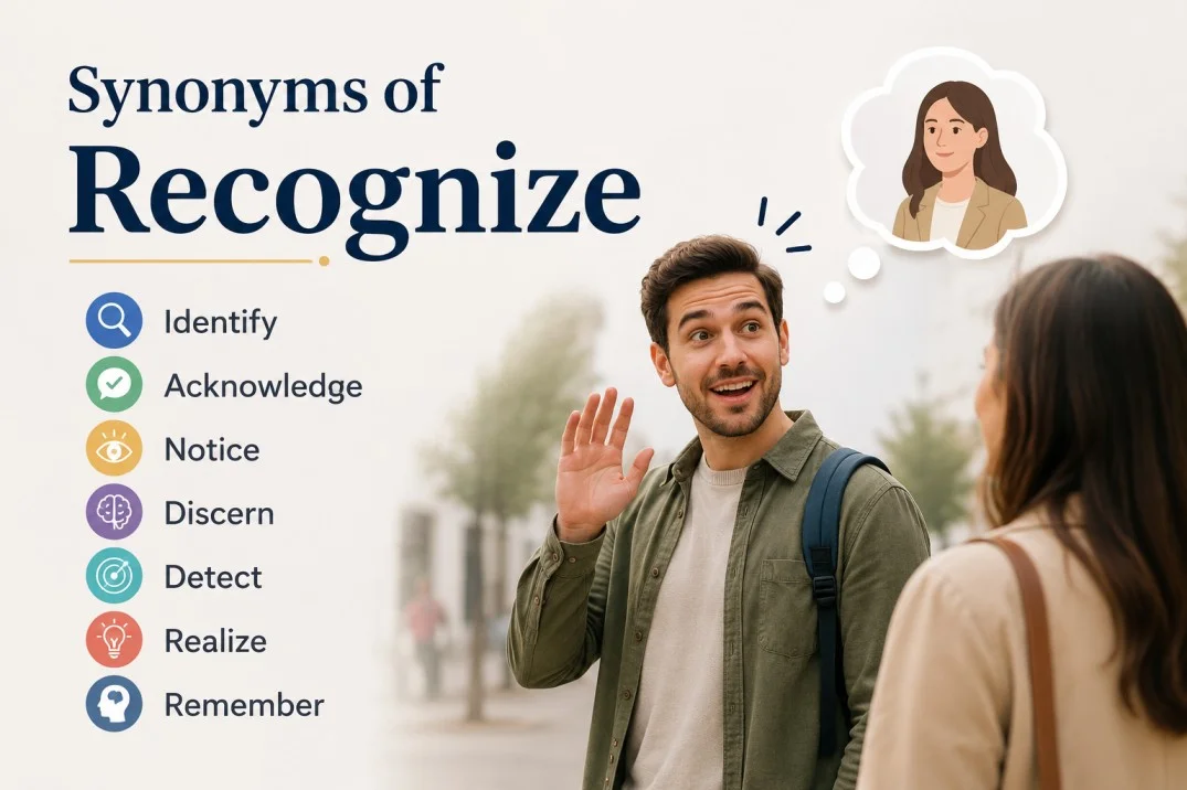 Synonyms of Recognize