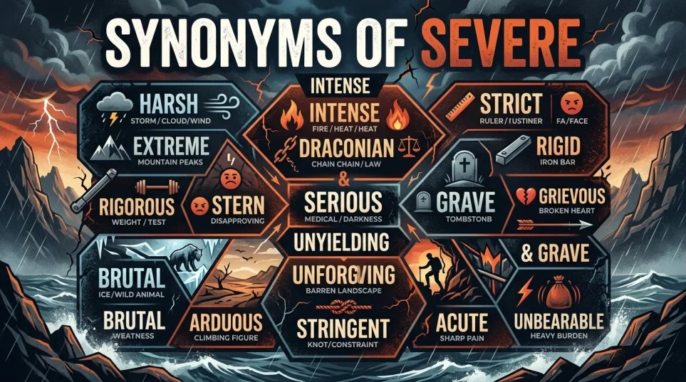 Synonyms of Severe