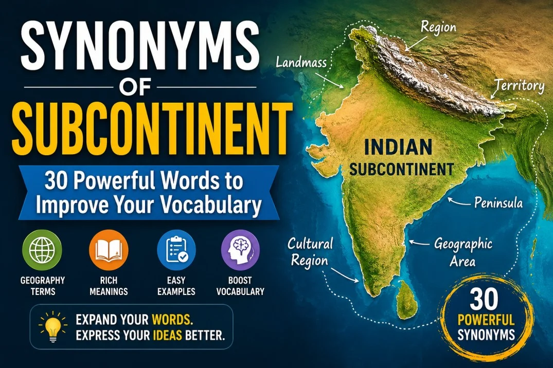 Synonyms of Subcontinent
