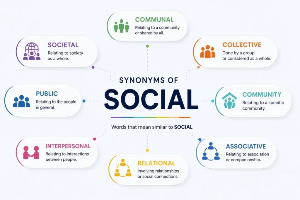 Synonyms of Social