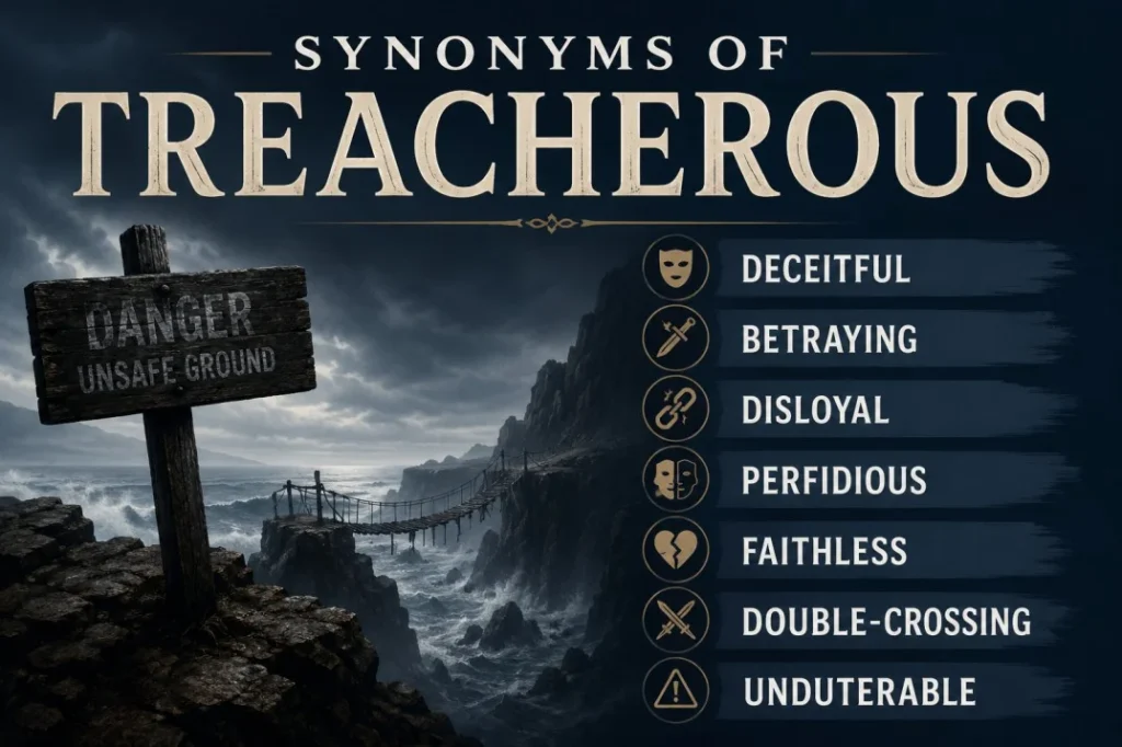 Synonyms of Treacherous