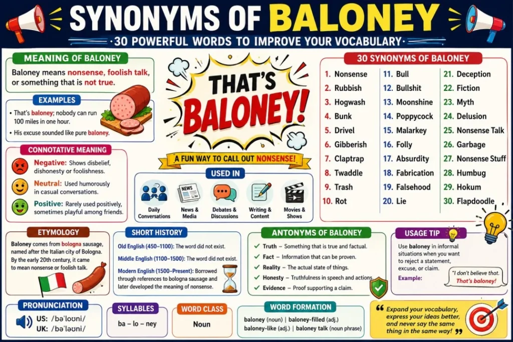 synonyms for baloney