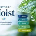 Synonyms of Moist