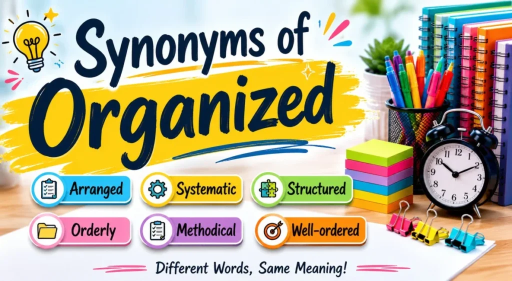Synonyms of Organized
