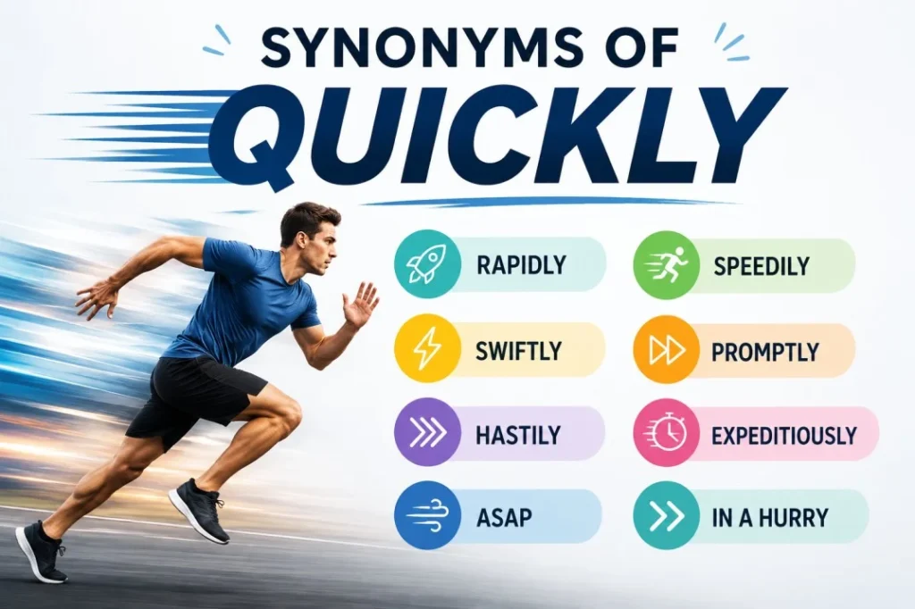 Synonyms of Quickly