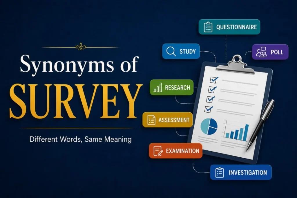 Synonyms of Survey
